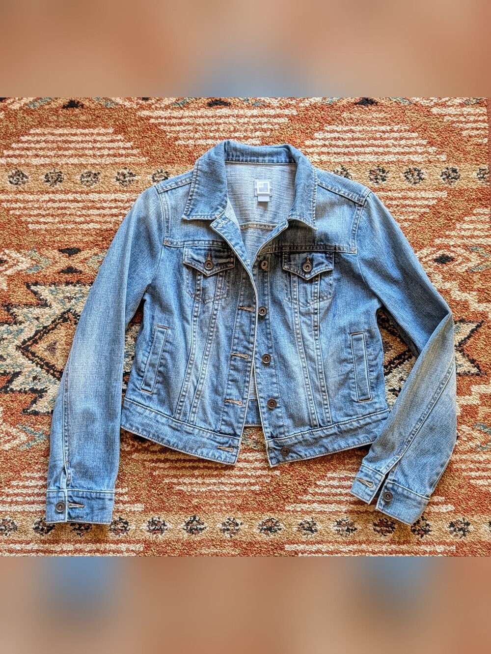 Classic Light Blue Denim Jacket - Women Size: S